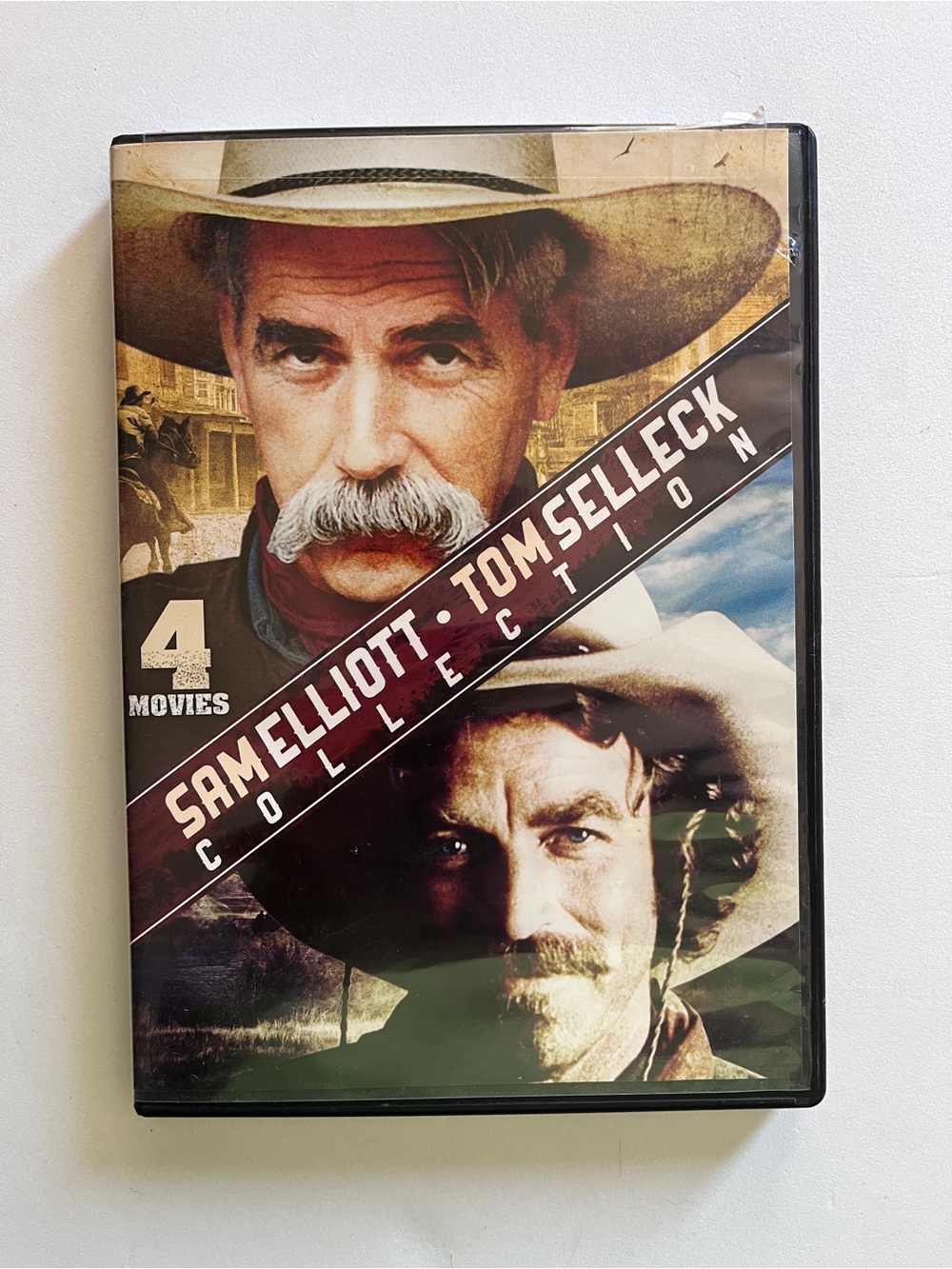 Sam Elliott & Tom Selleck Collection (Black/Brown) - 4 Movie DVD Set